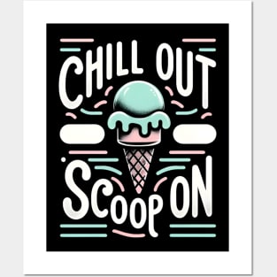 Ice Cream Shop Staff - Chill Out, Scoop On Posters and Art